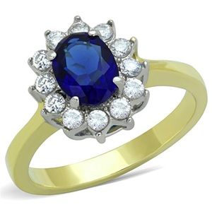 Stainless Steel Luxury Ring Sz 7